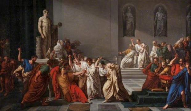 Camuccini, Vincenzo, 1771-1844; The Death of Julius Caesar